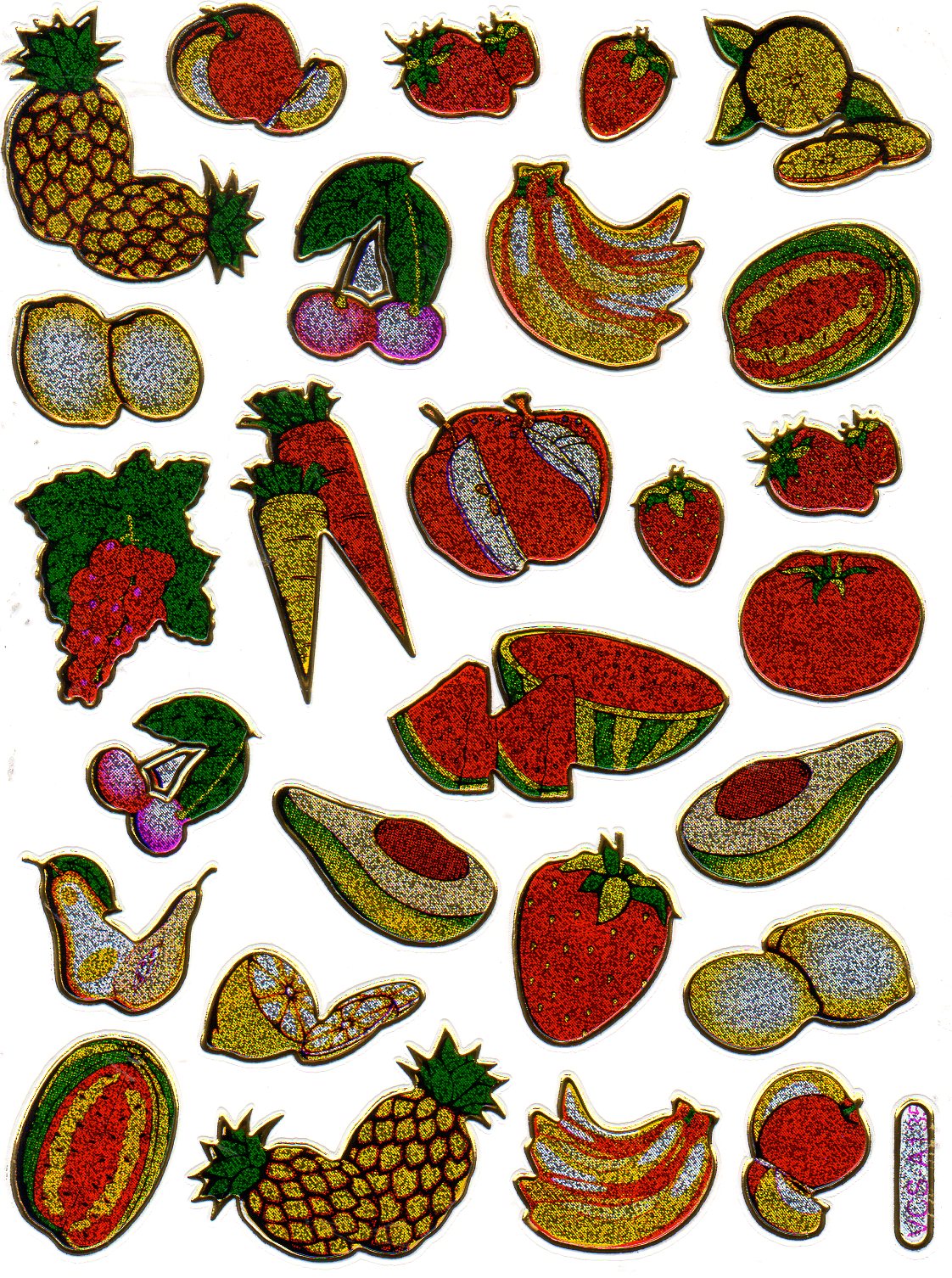 Mermaid sticker sticker metallic glitter effect school children craft kindergarten 1 sheet 367
