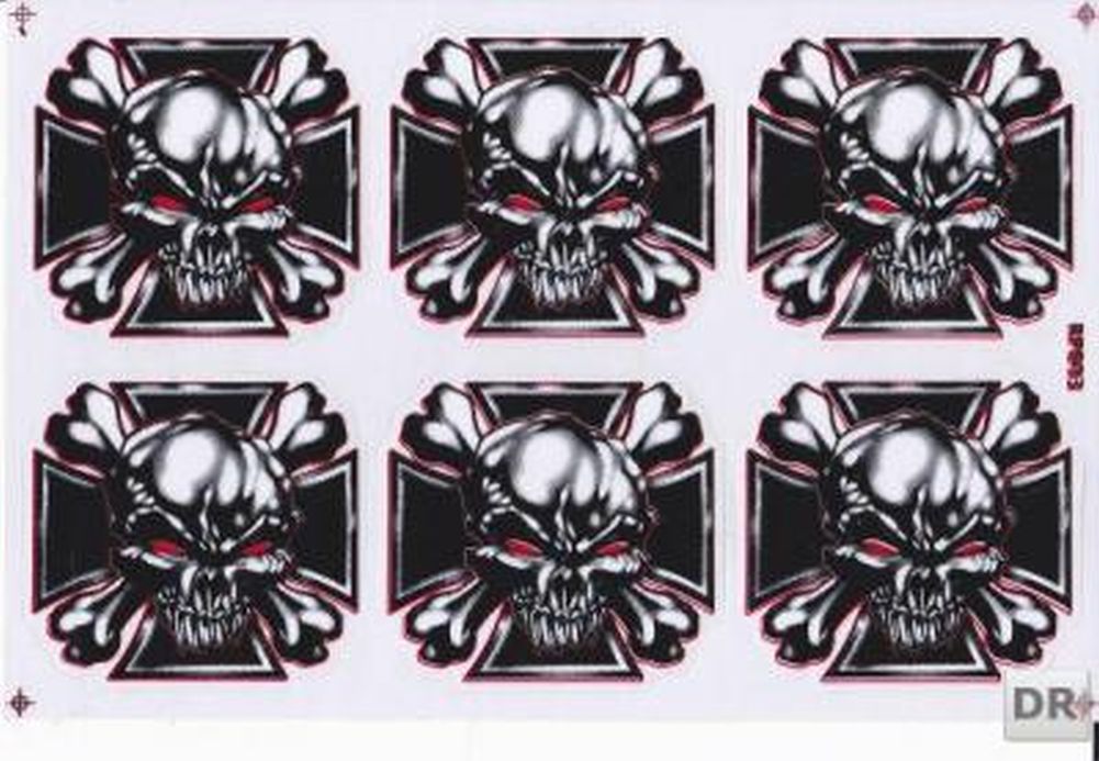 Pirat Schädel Totenkopf Skull Aufkleber Sticker Motorrad Roller Skateboard Auto Tuning Modellbau selbstklebend 286