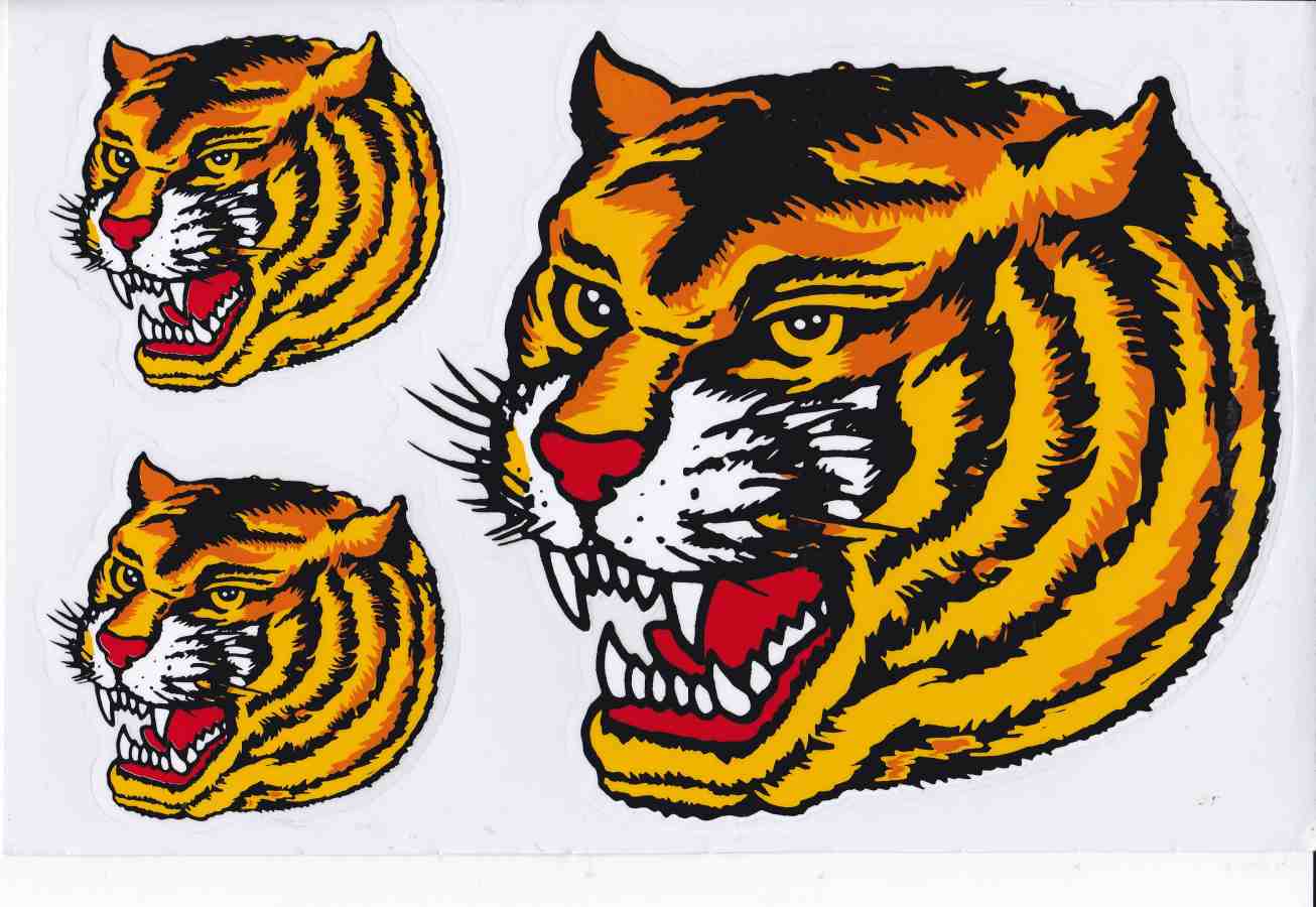 Tigre autocollant moto scooter skateboard voiture tuning modélisme auto-adhésif 379