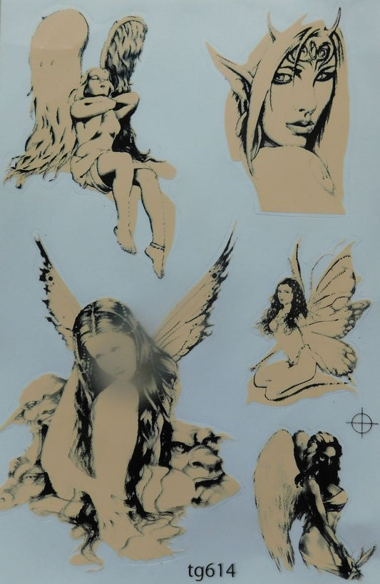 Angel Woman autocollant moto scooter skateboard voiture tuning modèle faisant auto-adhésif 396