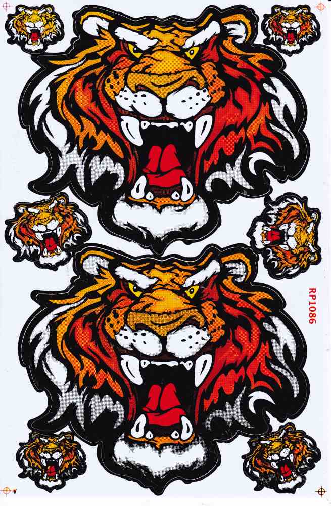 Tigre autocollant moto scooter skateboard voiture tuning modélisme auto-adhésif 428