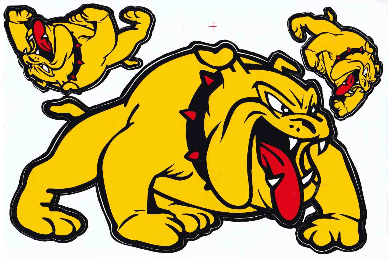 Bulldog dog yellow sticker motorcycle scooter skateboard car tuning model building self-adhesive 520