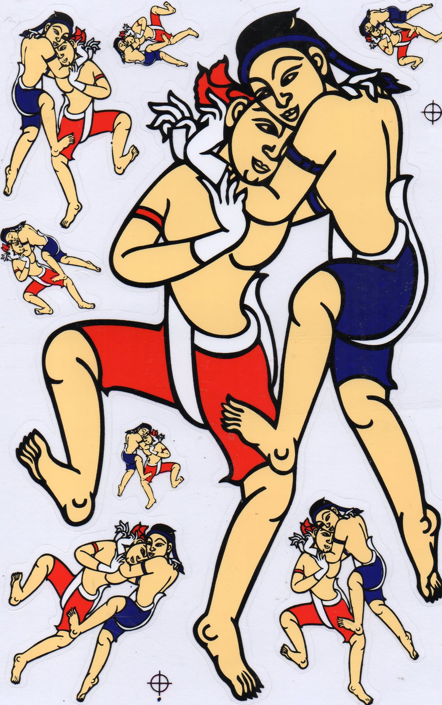 Muay Thai sport sticker motorcycle scooter skateboard car tuning model building self-adhesive 536