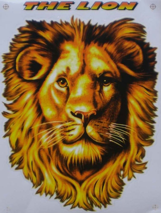 Lion roi des animaux autocollant moto Scooter planche à roulettes voiture Tuning modèle construction auto-adhésif FSB060