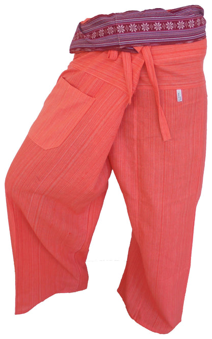 SOLDE Pantalons de pêcheur nombreuses couleurs Pantalons thaïlandais modernes unisexes en tissu solide Pantalons Yoga Massage