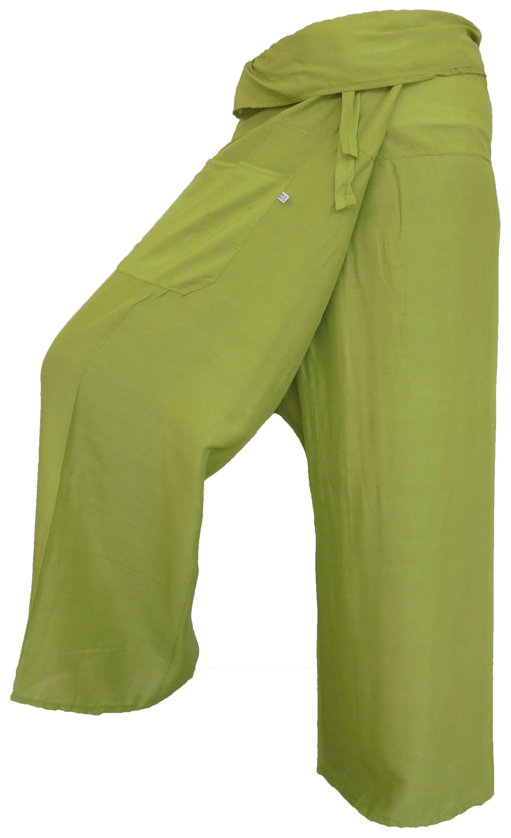Vielfarbige Fischerhosen: Moderne, geschlechtsneutrale Thai Fisherman Pants aus leichtem Stoff für Yoga und Massage.