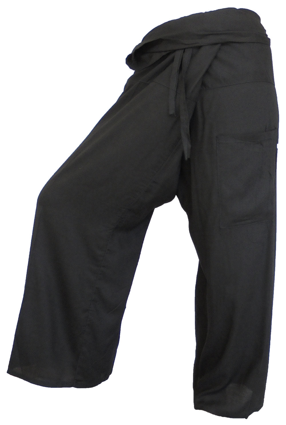 Vielfarbige Fischerhosen: Moderne, geschlechtsneutrale Thai Fisherman Pants aus leichtem Stoff für Yoga und Massage.
