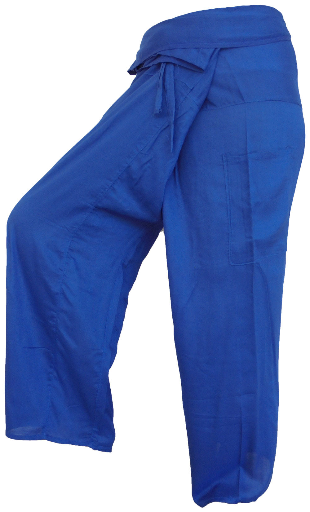Vielfarbige Fischerhosen: Moderne, geschlechtsneutrale Thai Fisherman Pants aus leichtem Stoff für Yoga und Massage.