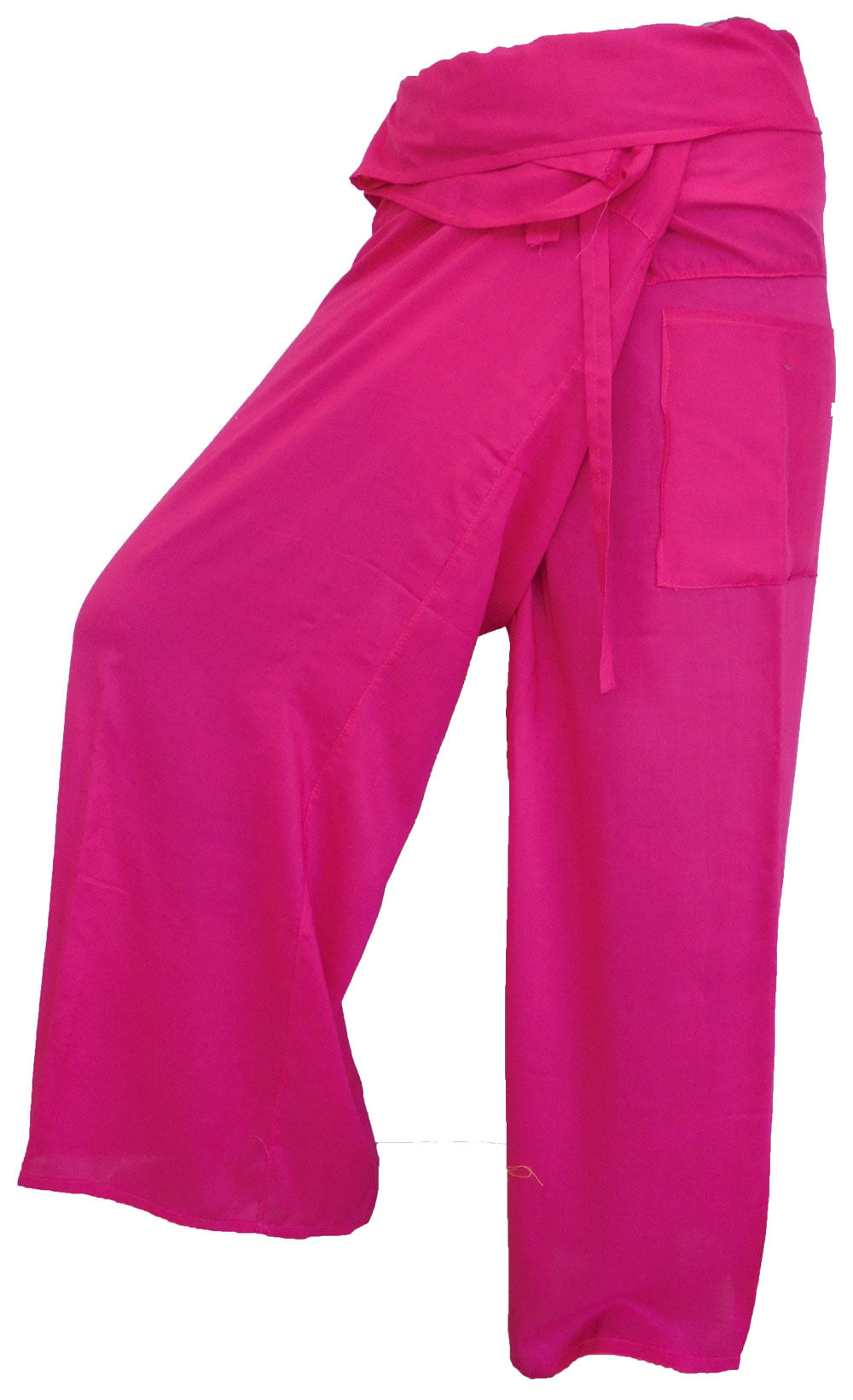 Vielfarbige Fischerhosen: Moderne, geschlechtsneutrale Thai Fisherman Pants aus leichtem Stoff für Yoga und Massage.