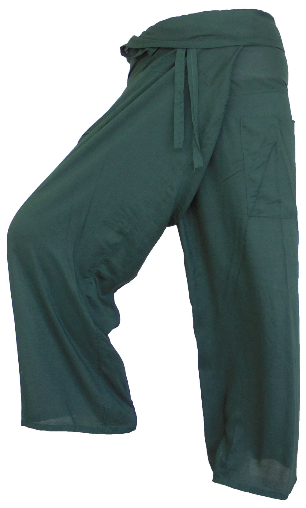 Vielfarbige Fischerhosen: Moderne, geschlechtsneutrale Thai Fisherman Pants aus leichtem Stoff für Yoga und Massage.