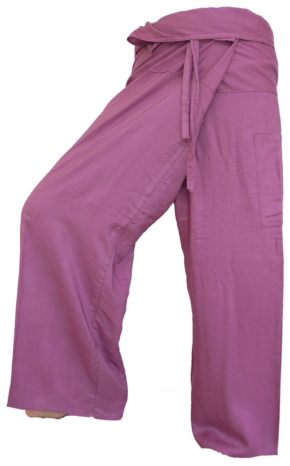 Vielfarbige Fischerhosen: Moderne, geschlechtsneutrale Thai Fisherman Pants aus leichtem Stoff für Yoga und Massage.