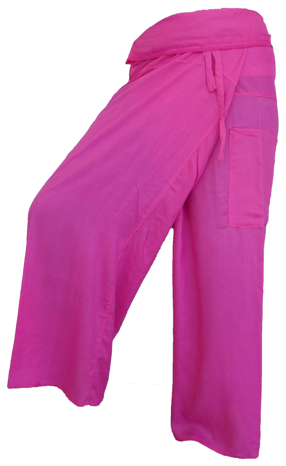 Vielfarbige Fischerhosen: Moderne, geschlechtsneutrale Thai Fisherman Pants aus leichtem Stoff für Yoga und Massage.