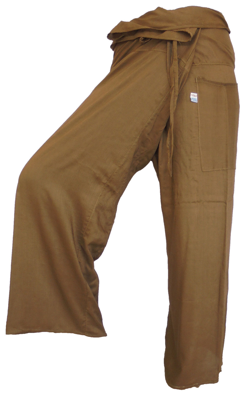 Vielfarbige Fischerhosen: Moderne, geschlechtsneutrale Thai Fisherman Pants aus leichtem Stoff für Yoga und Massage.