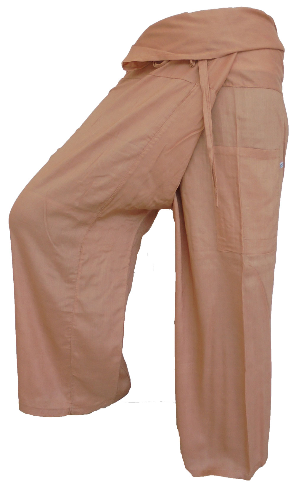 Vielfarbige Fischerhosen: Moderne, geschlechtsneutrale Thai Fisherman Pants aus leichtem Stoff für Yoga und Massage.