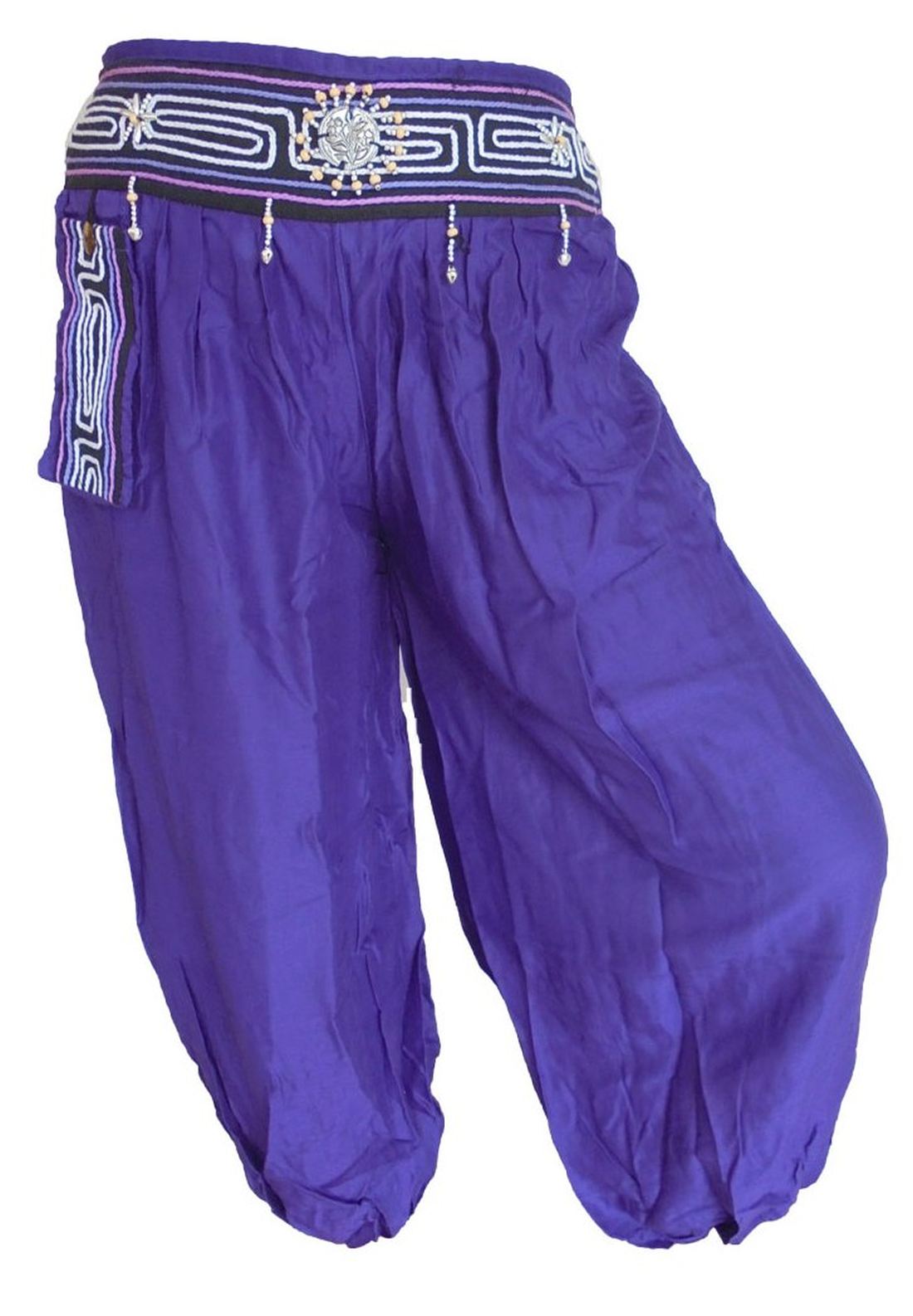Beaucoup de couleurs moderne unisexe Aladdin pantalon sarouel Asie rayonne Baba Bloomers