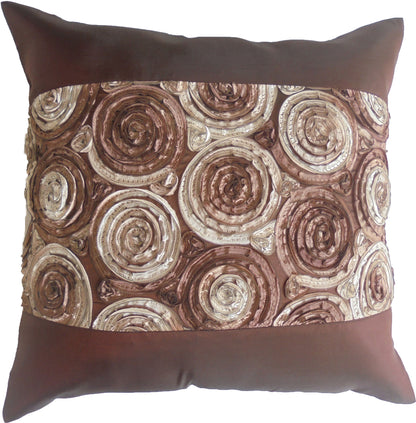 Pillow Cushion Cover Motif Flowers Various Colors 40x40cm/15.5x15.5in Thai Silk Sofa Bed Garden Chair