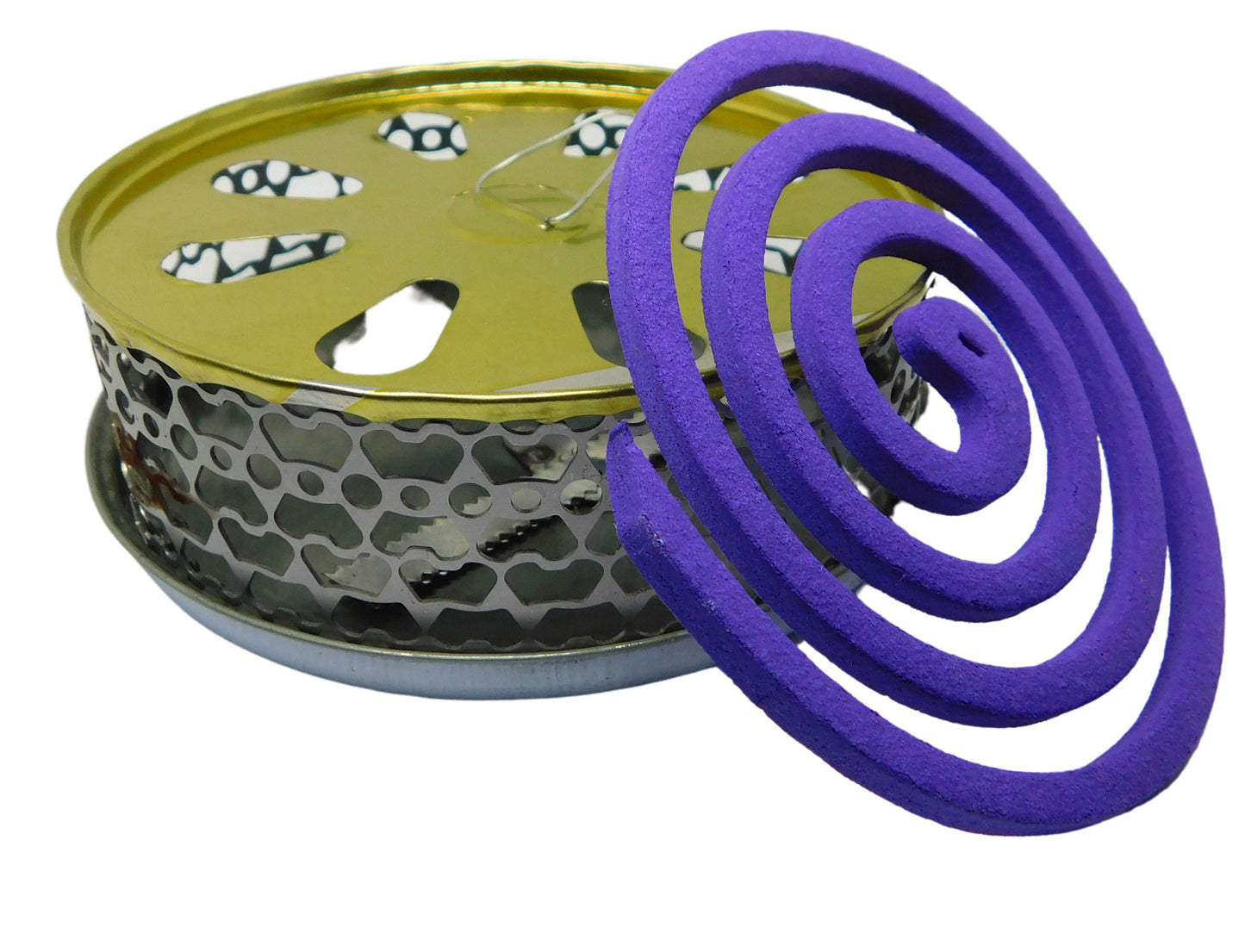 Support métallique pour spirales anti-moustiques – Support suspendu en métal pour spirales anti-moustiques