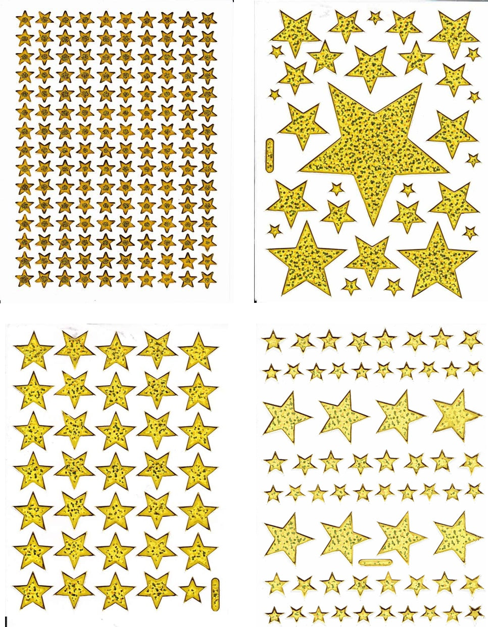 Autocollant de voiture de muscle de voiture effet de paillettes métalliques écoliers artisanat maternelle 1 feuille 250