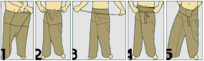 SOLDE Pantalons de pêcheur nombreuses couleurs Pantalons thaïlandais modernes unisexes en tissu solide Pantalons Yoga Massage