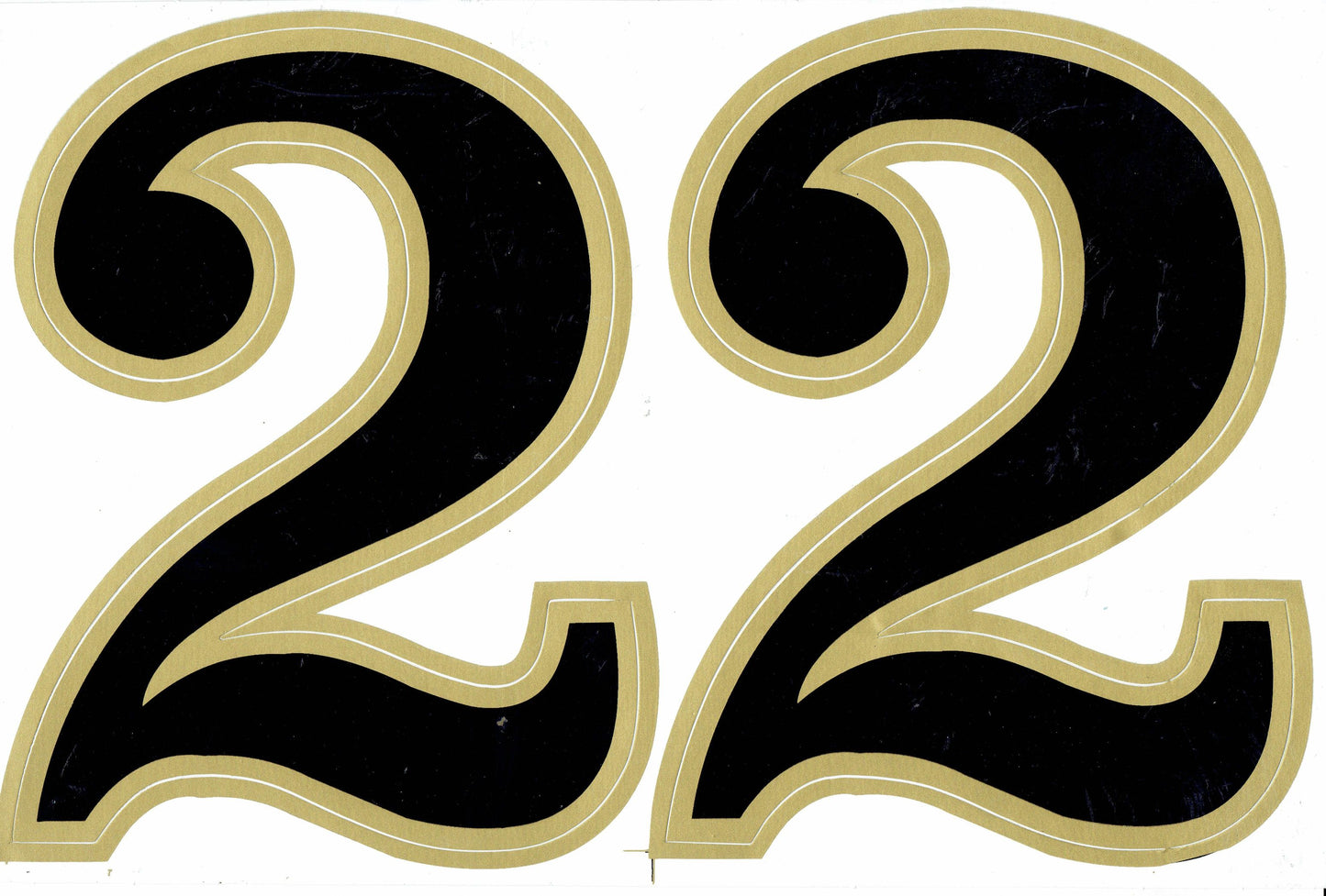 Grosse Nummer 2 schwarz 165 mm hoch Aufkleber Sticker Motorrad Roller Skateboard Auto Tuning Modellbau selbstklebend 092