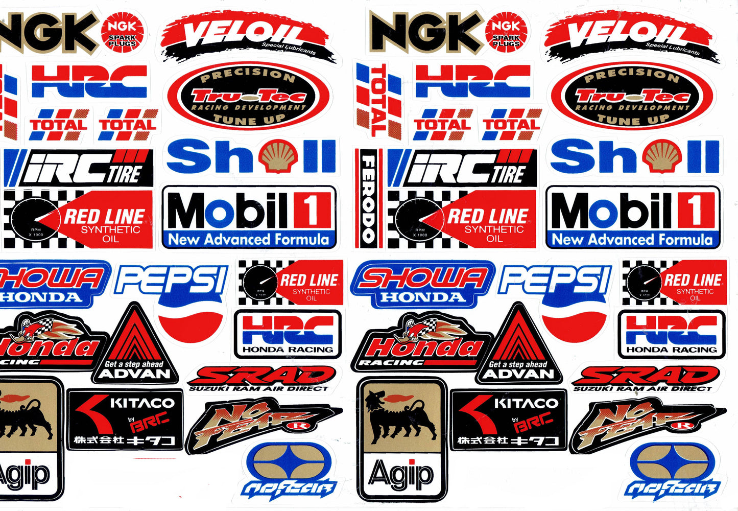 Sponsor sponsors logo sticker motorcycle scooter skateboard car tuning model construction self-adhesive 128
