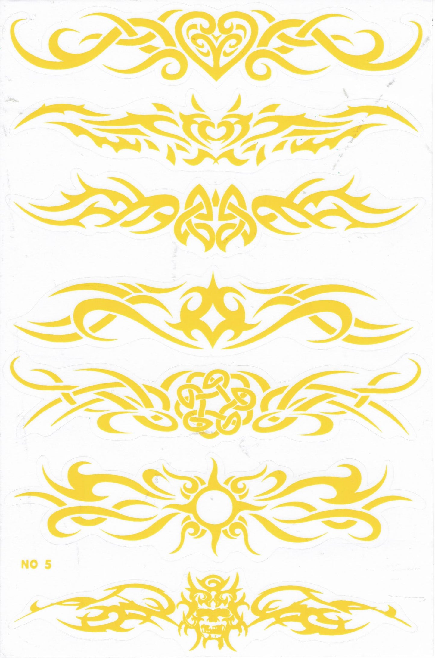Flammen Feuer gelb Aufkleber Sticker Motorrad Roller Skateboard Auto Tuning Modellbau selbstklebend 149