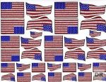 Drapeau USA États-Unis d'Amérique Autocollant Effet Paillettes Métalliques Enfants Artisanat Maternelle 1 feuille 160