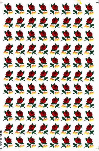 Roses Rose Fleurs Plantes Autocollants pour Enfants Artisanat Maternelle Anniversaire 1 feuille 216
