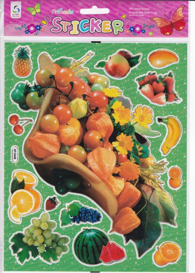 Fruits fruits autocollants autocollants pour enfants artisanat maternelle anniversaire 1 feuille 218