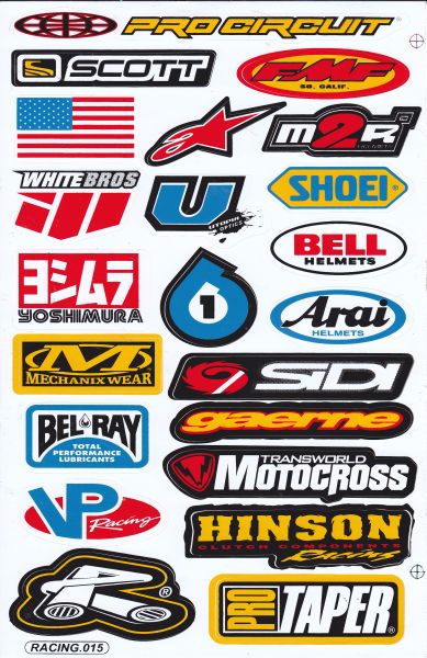 Sponsor sponsors logo sticker motorcycle scooter skateboard car tuning model building self-adhesive 223