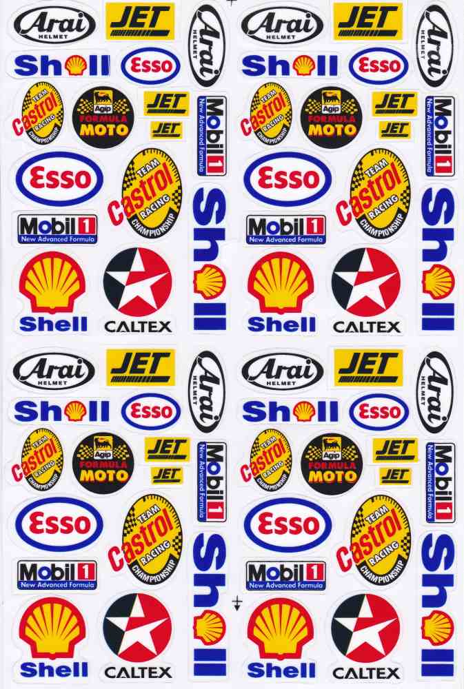 Sponsor sponsors logo sticker motorcycle scooter skateboard car tuning model building self-adhesive 280