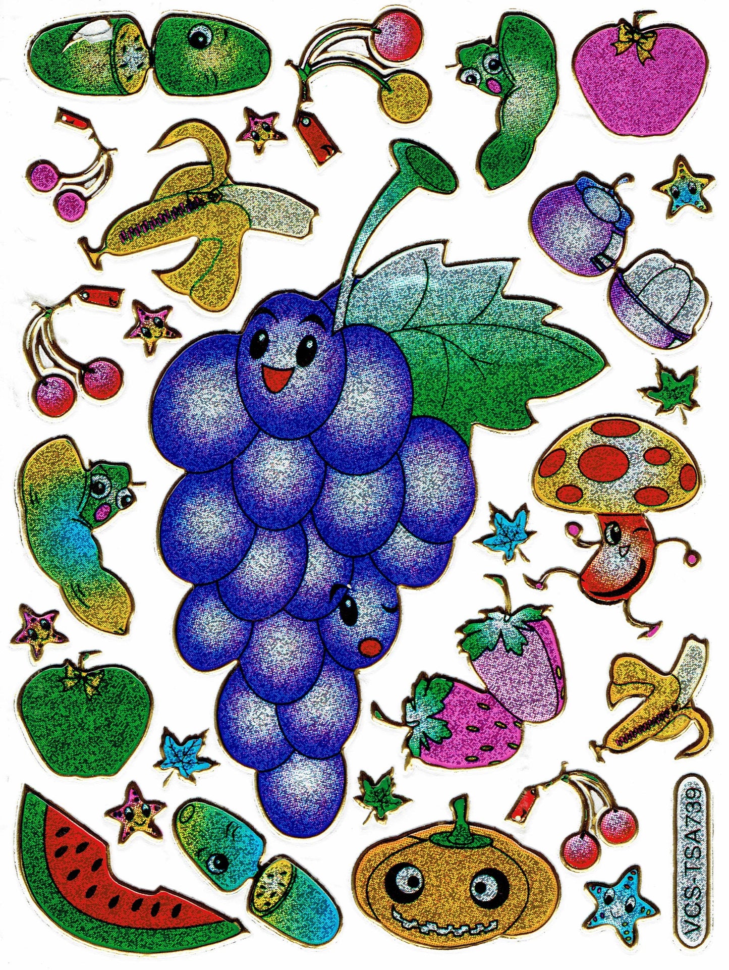 Mermaid sticker sticker metallic glitter effect school children craft kindergarten 1 sheet 367