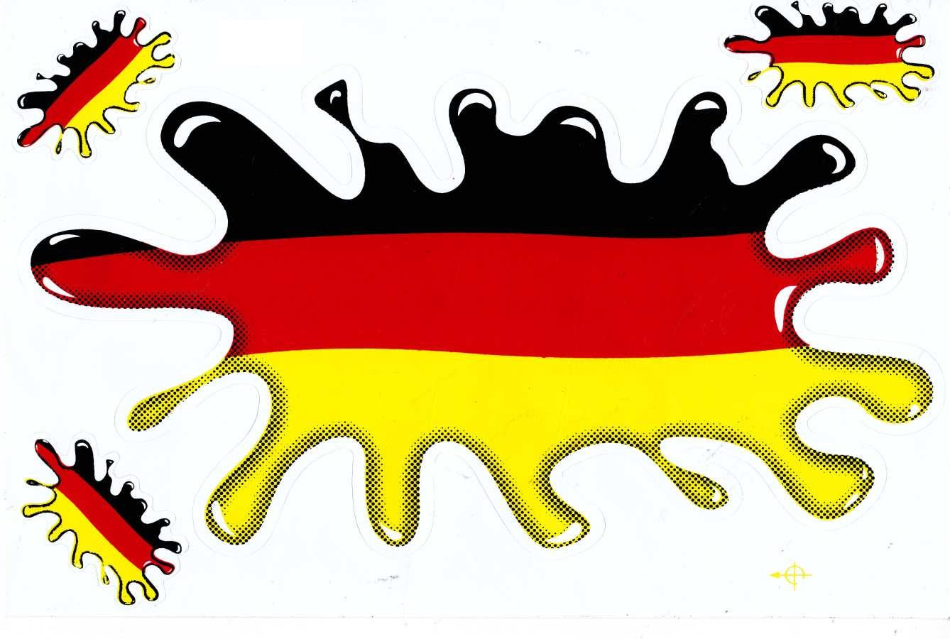 Drapeau : Allemagne autocollant moto scooter skateboard voiture tuning auto-adhésif 301