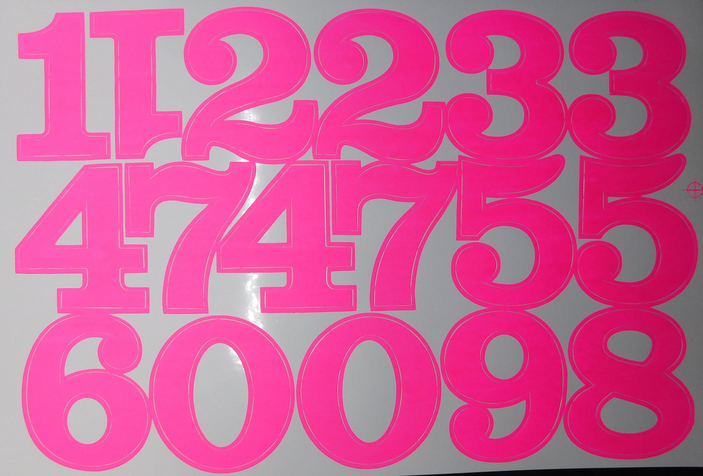 Numéros Numéros 123 Rose 54 mm Haut Autocollant pour Dossiers de Bureau Enfants Artisanat Maternelle Anniversaire 1 Feuille 340