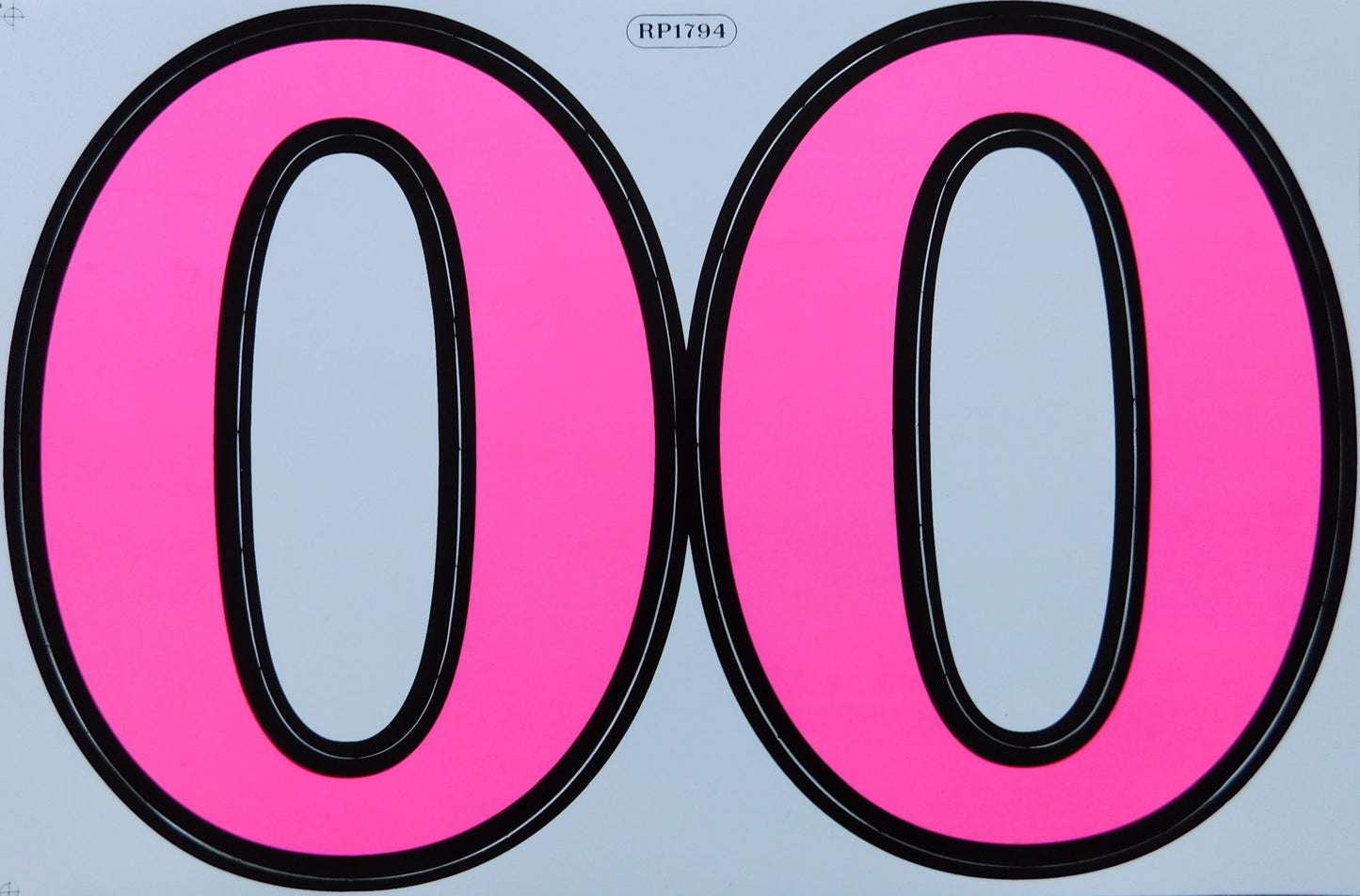 Grosse Nummer 0 pink 165 mm hoch Aufkleber Sticker Motorrad Roller Skateboard Auto Tuning Modellbau selbstklebend 370