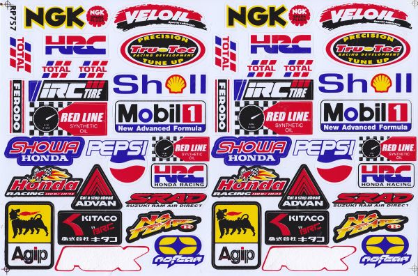 Sponsor sponsors logo autocollant moto scooter skateboard voiture tuning modélisme auto-adhésif 382