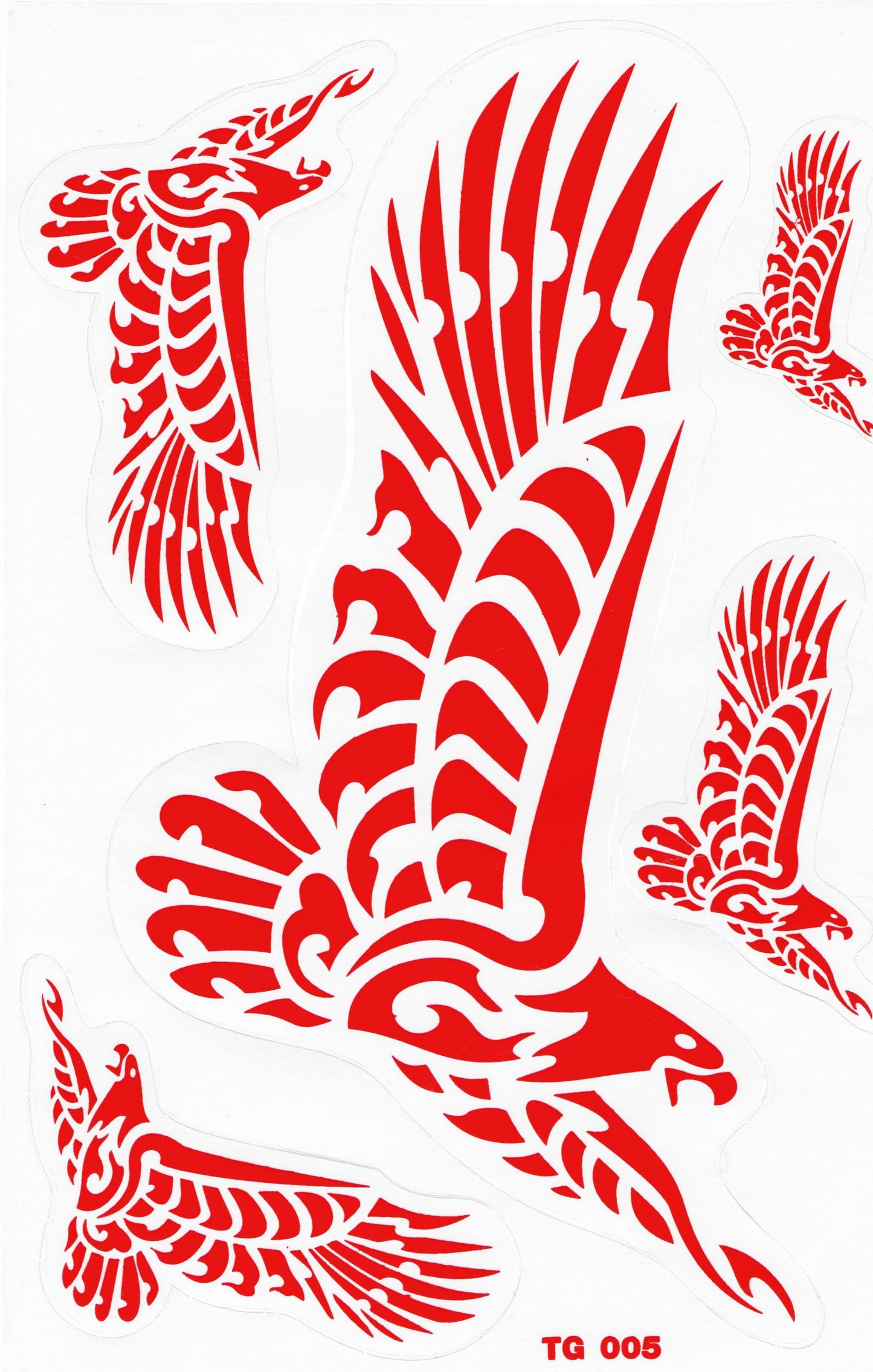 Eagle head swinging wings sticker motorcycle scooter skateboard car tuning model building self-adhesive 415