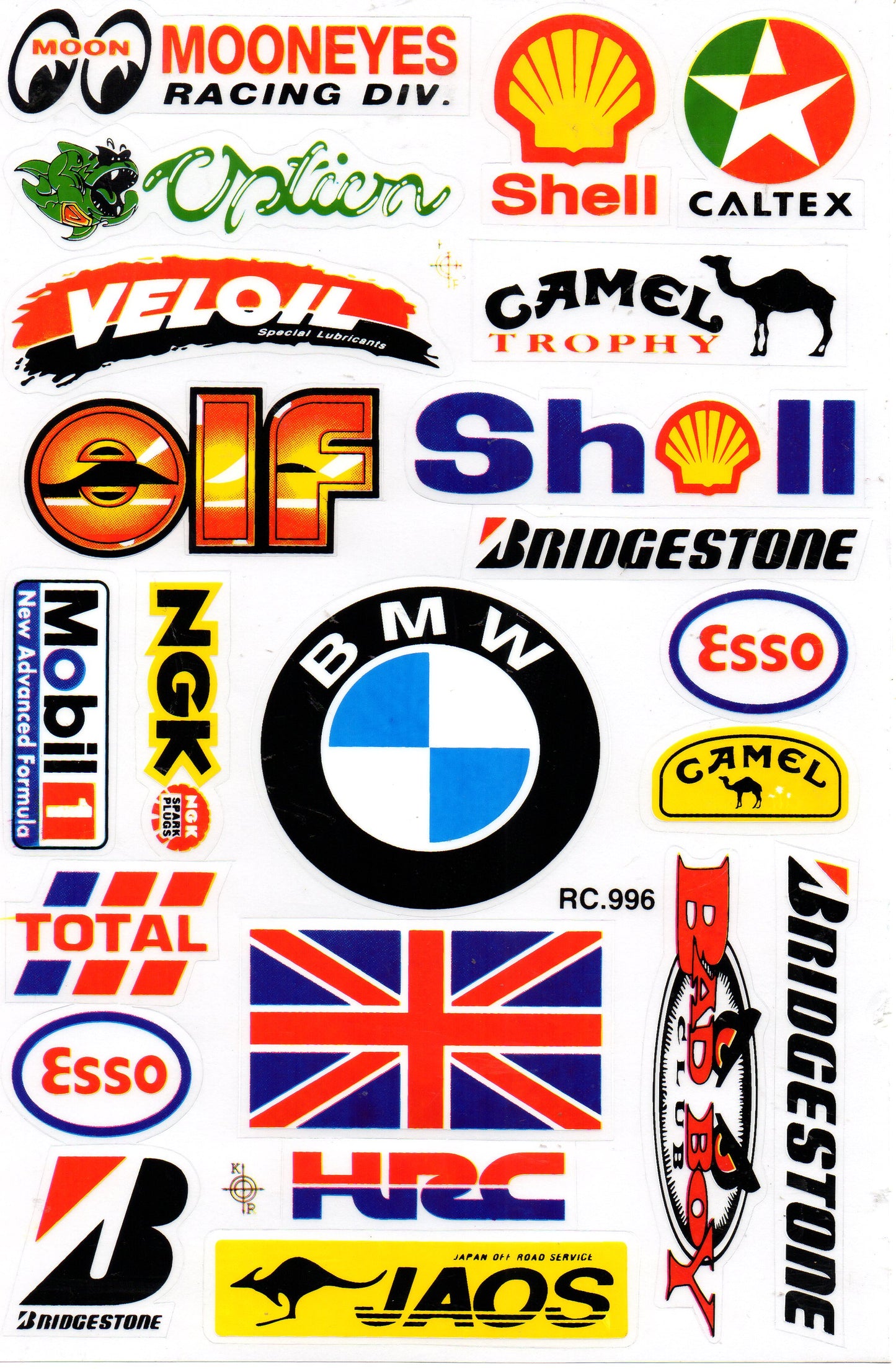 Sponsor sponsors logo autocollant moto scooter skateboard voiture tuning modèle construction auto-adhésif 473