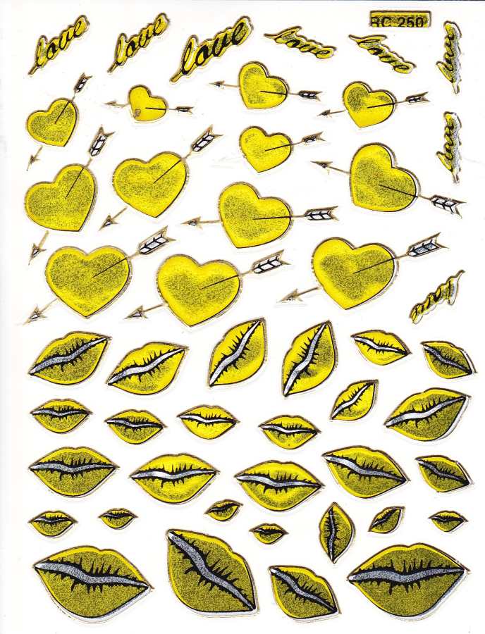 Coeur coeurs or amour autocollant autocollant métallique effet scintillant pour enfants artisanat maternelle 1 feuille 475