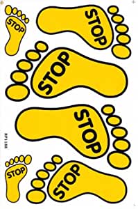 STOP pied autocollant moto scooter skateboard voiture tuning modélisme auto-adhésif 528