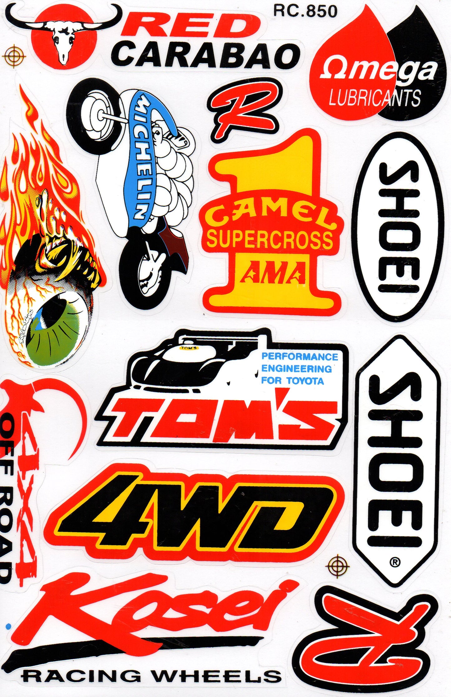 Sponsor Sponsoren Logo Aufkleber Sticker Motorrad Roller Skateboard Auto Tuning Modellbau selbstklebend 538
