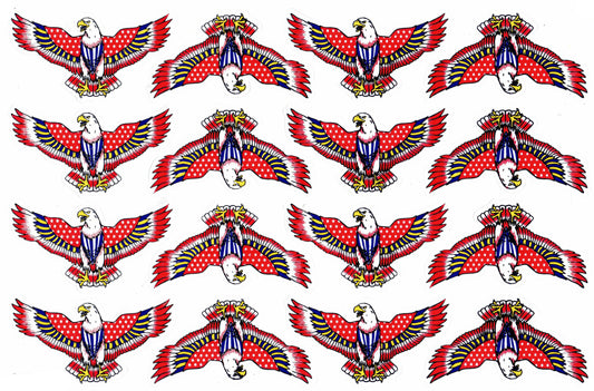 Adler Kopf Schwingen Flügel Aufkleber Sticker Motorrad Roller Skateboard Auto Tuning Modellbau selbstklebend 539