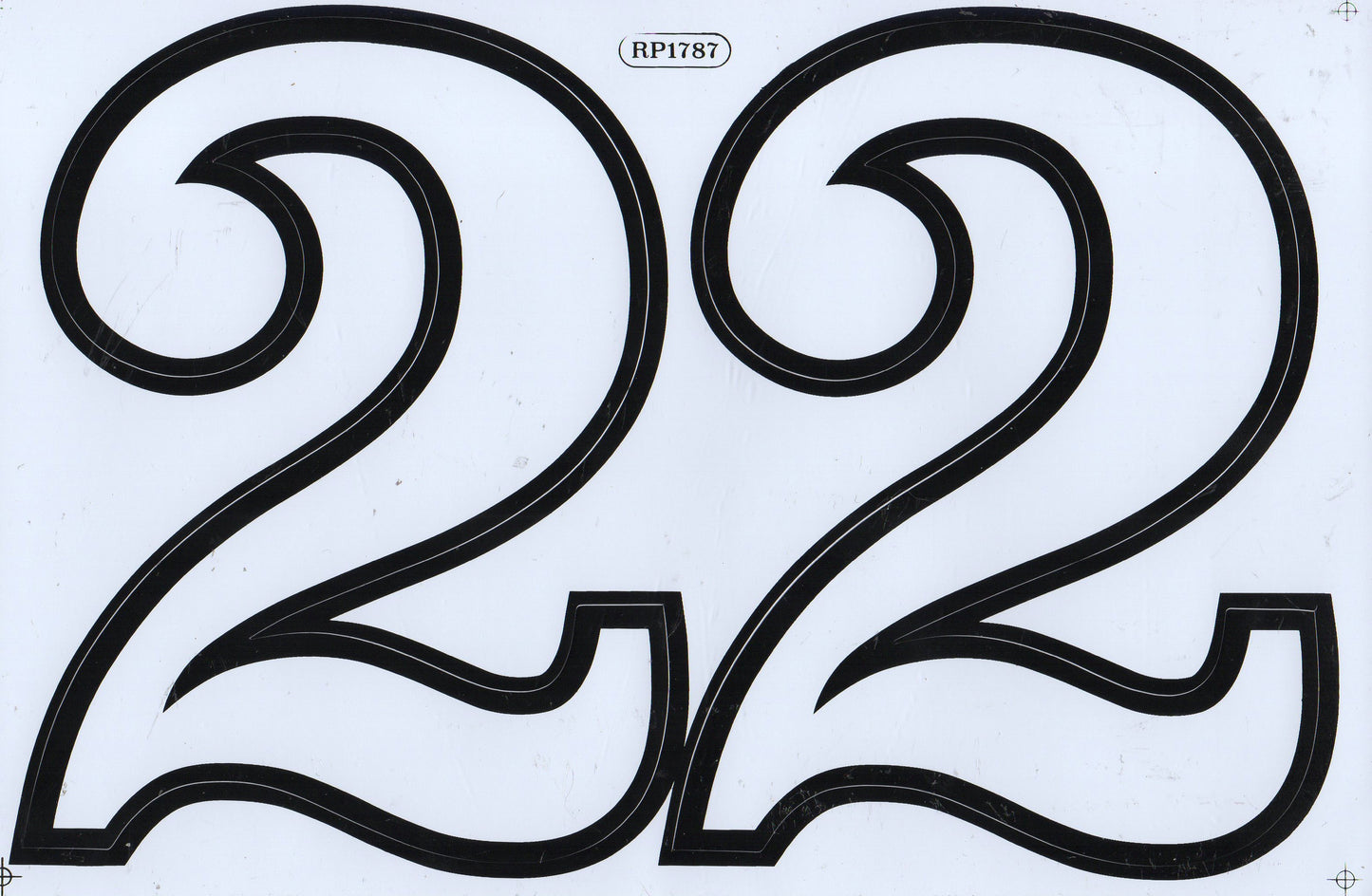 Grosse Nummer 2 weiss 165 mm hoch Aufkleber Sticker Motorrad Roller Skateboard Auto Tuning Modellbau selbstklebend 551