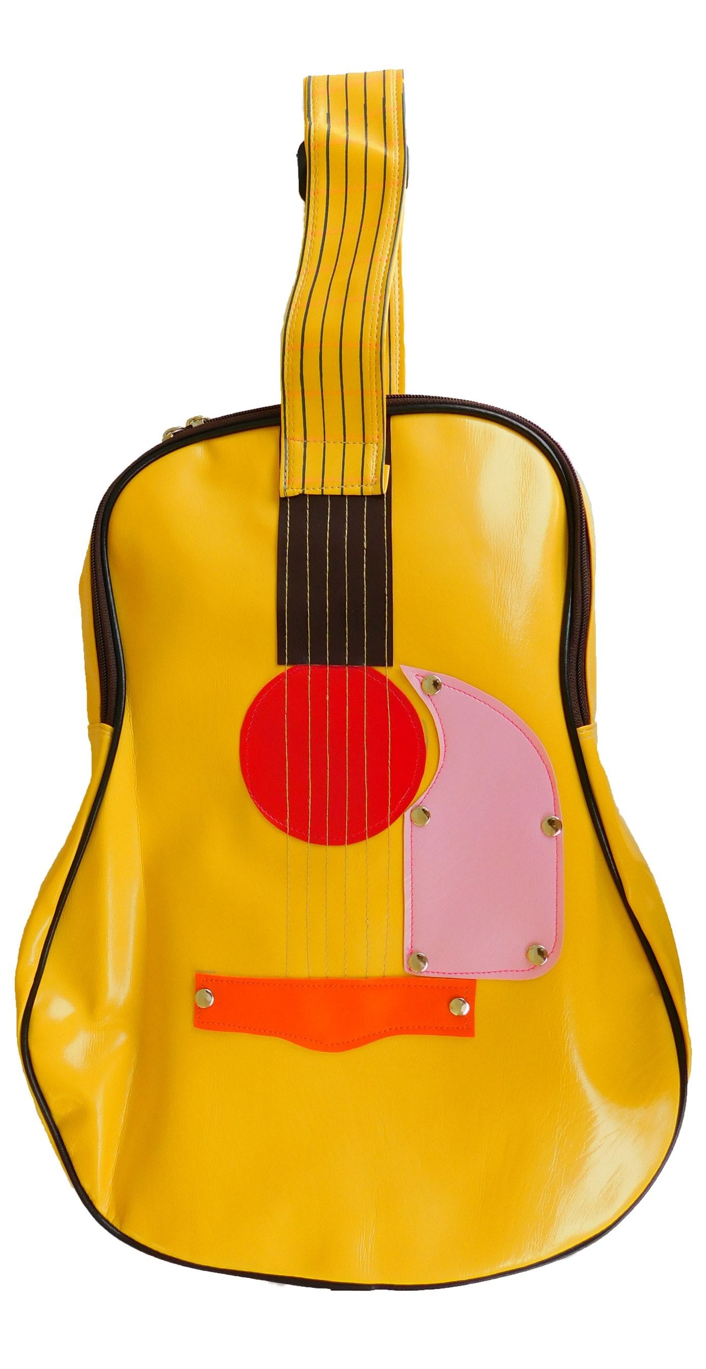 Vintage Guitar Bag Women - Retro Design Shoulder Bag, Adjustable