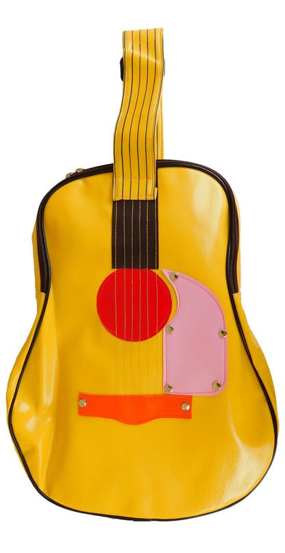 Vintage Guitar Bag Women - Retro Design Shoulder Bag, Adjustable