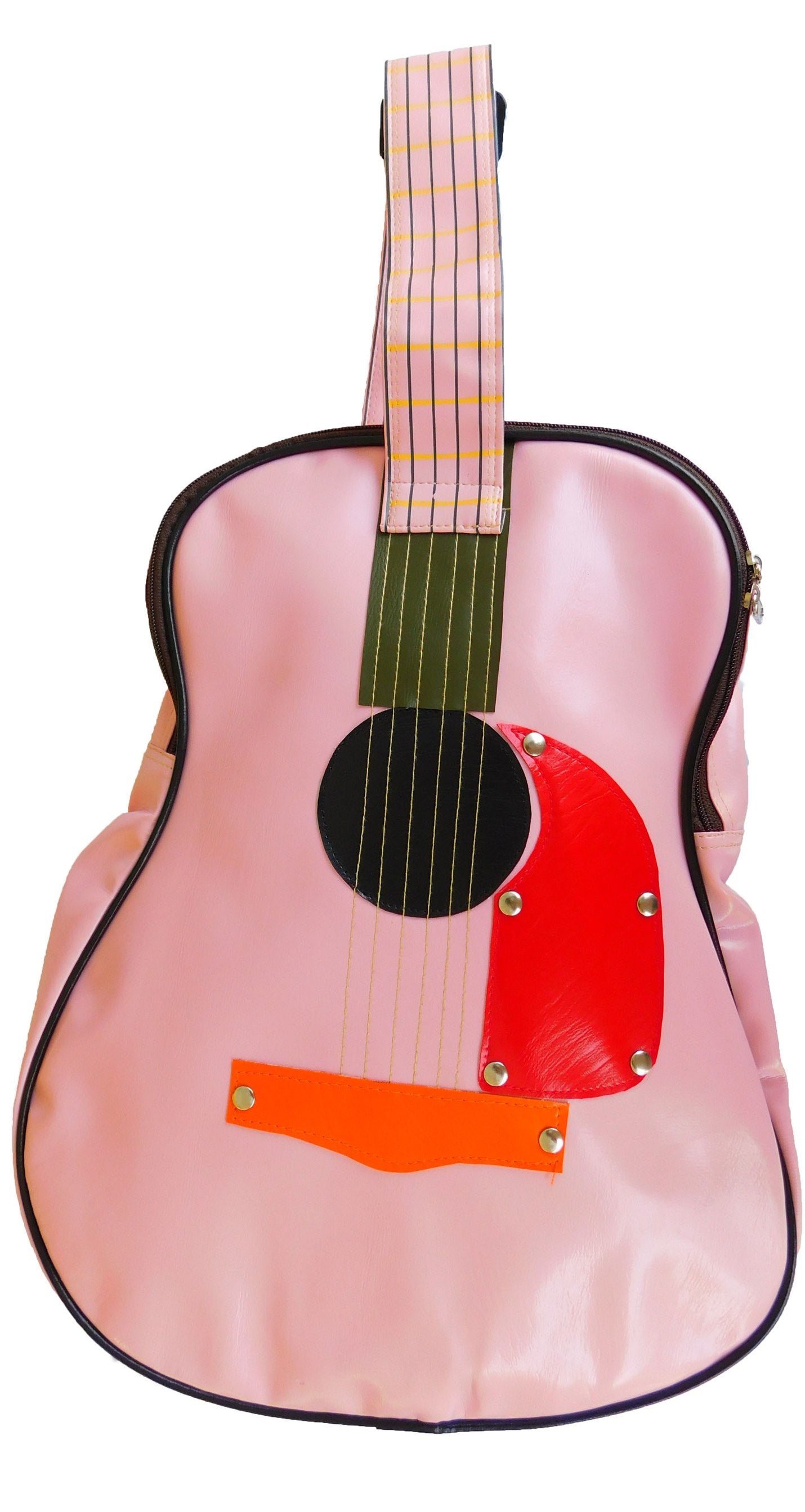 Vintage Guitar Bag Women - Retro Design Shoulder Bag, Adjustable
