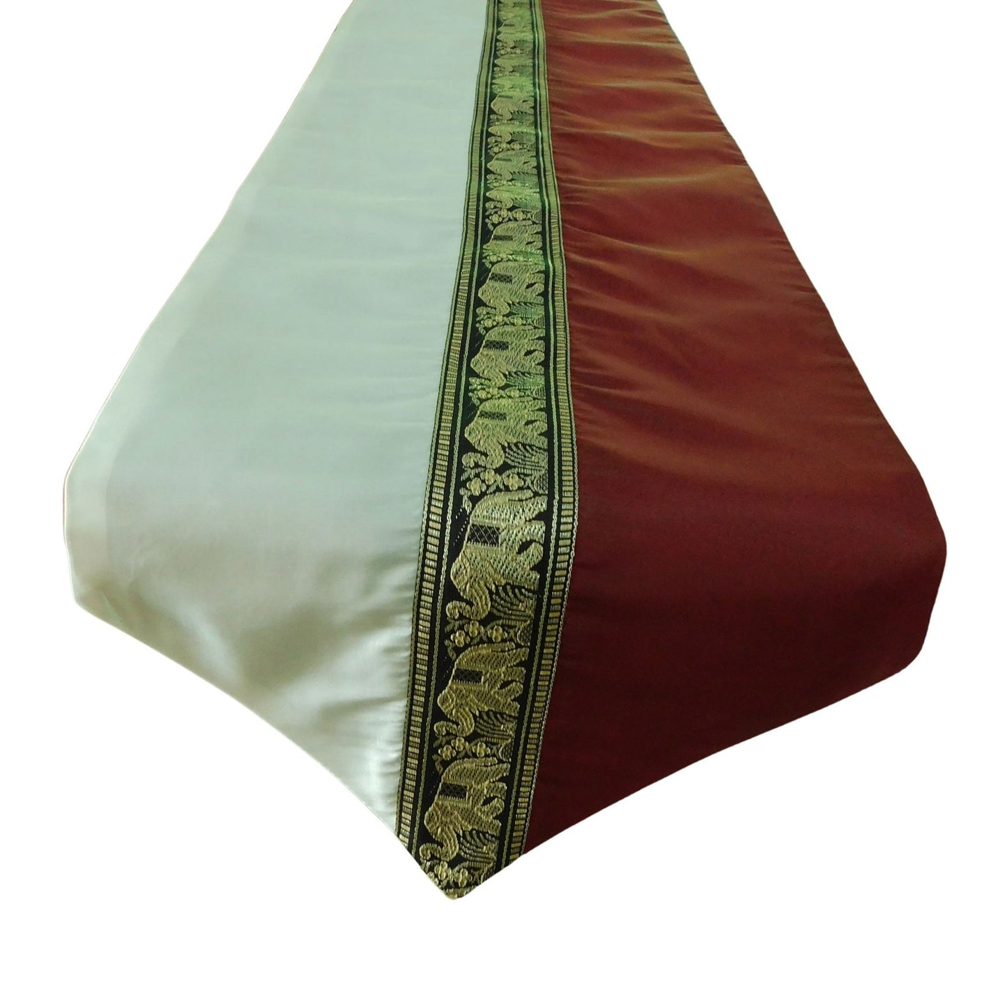 Chemin de table avec motif éléphant fête banquet Noël festival anniversaire fête de mariage salon cuisine nappe en soie thaïlandaise Thai Silk