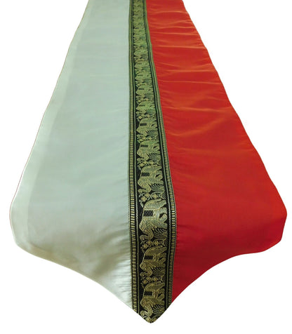 Chemin de table avec motif éléphant fête banquet Noël festival anniversaire fête de mariage salon cuisine nappe en soie thaïlandaise Thai Silk