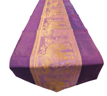 Chemin de table avec motif éléphant fête banquet Noël festival anniversaire fête de mariage salon cuisine nappe en soie thaïlandaise Thai Silk