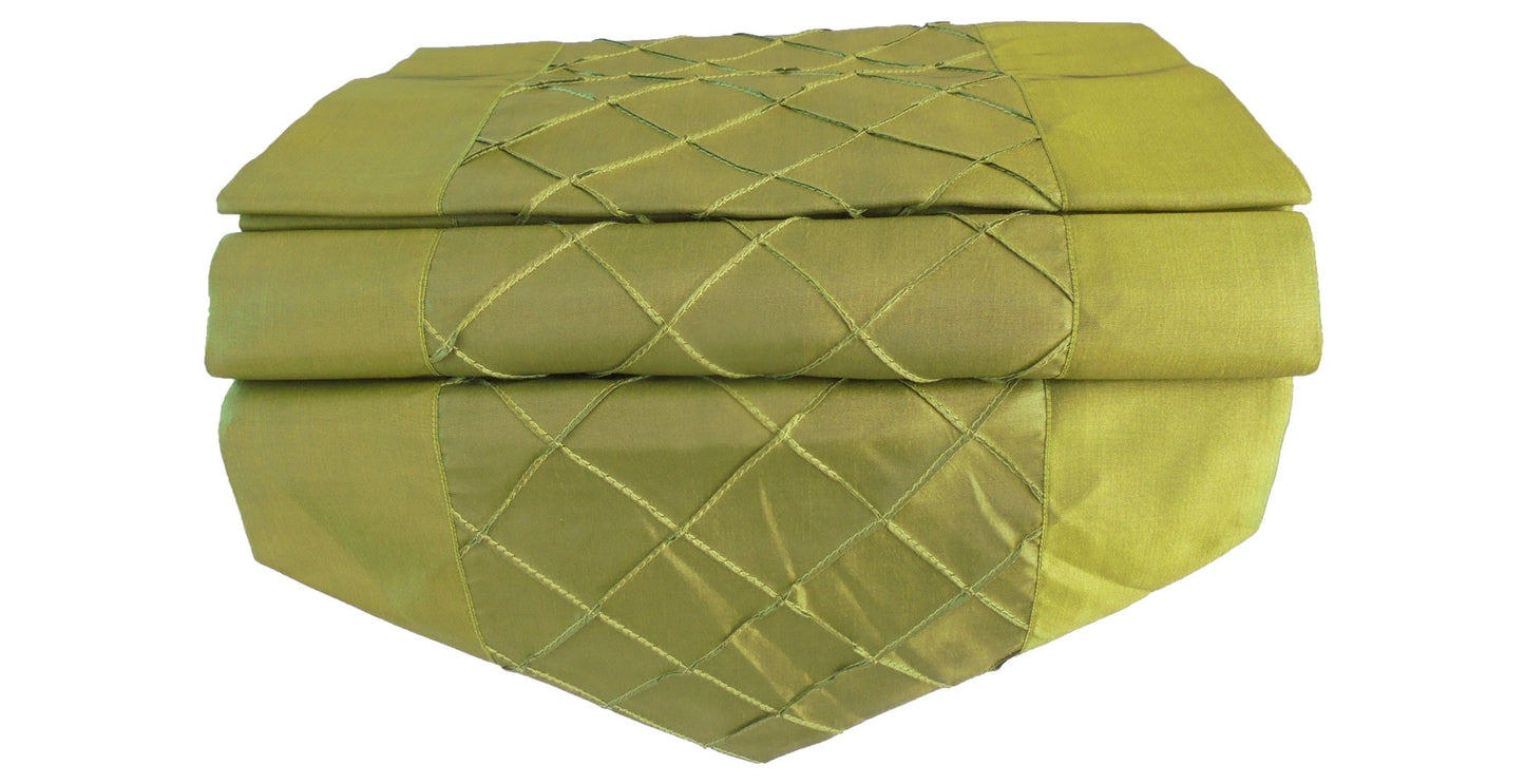 Chemin de table avec motif à carreaux fête banquet Noël festival anniversaire fête de mariage salon cuisine nappe en soie thaïlandaise Thai Silk